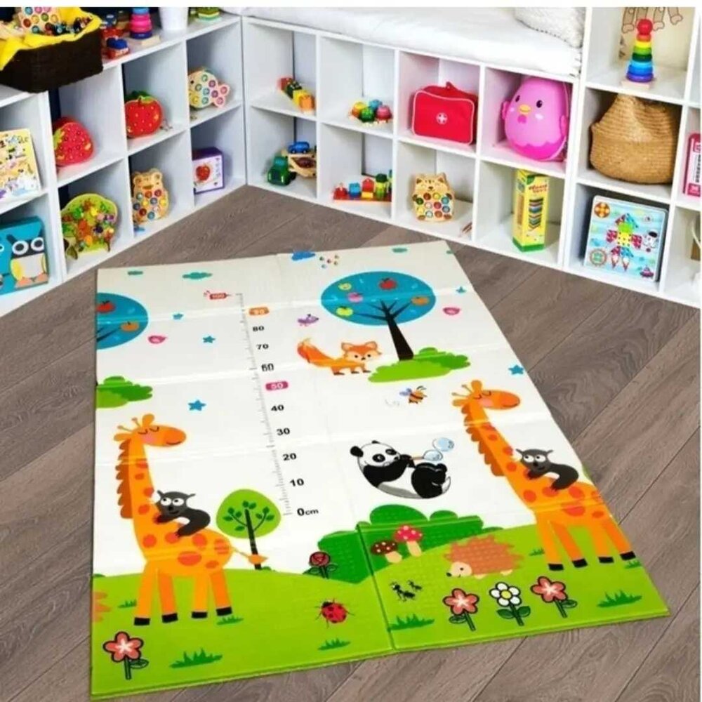 Килимче за игра Колички - Животни - 180см х 160см х 1см