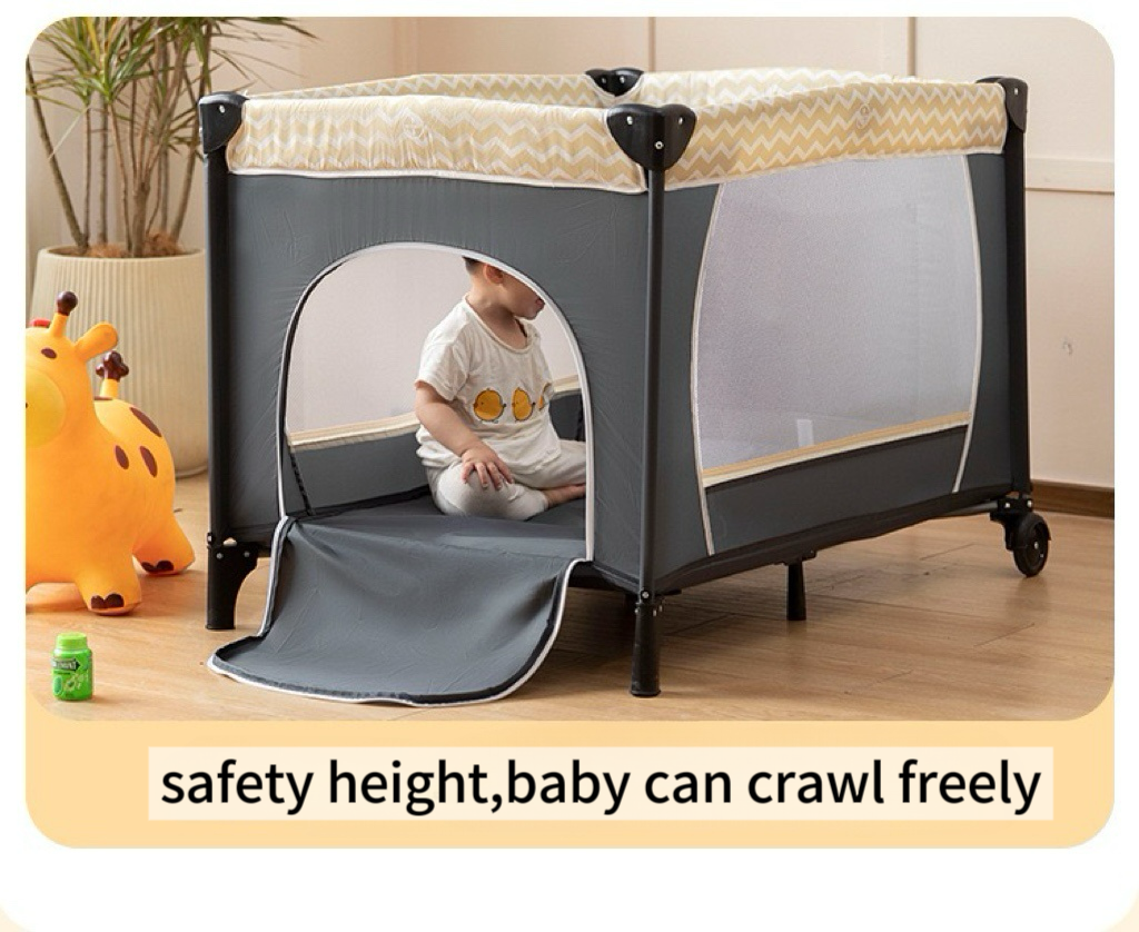 Преносимо бебешко легло с 2 нива