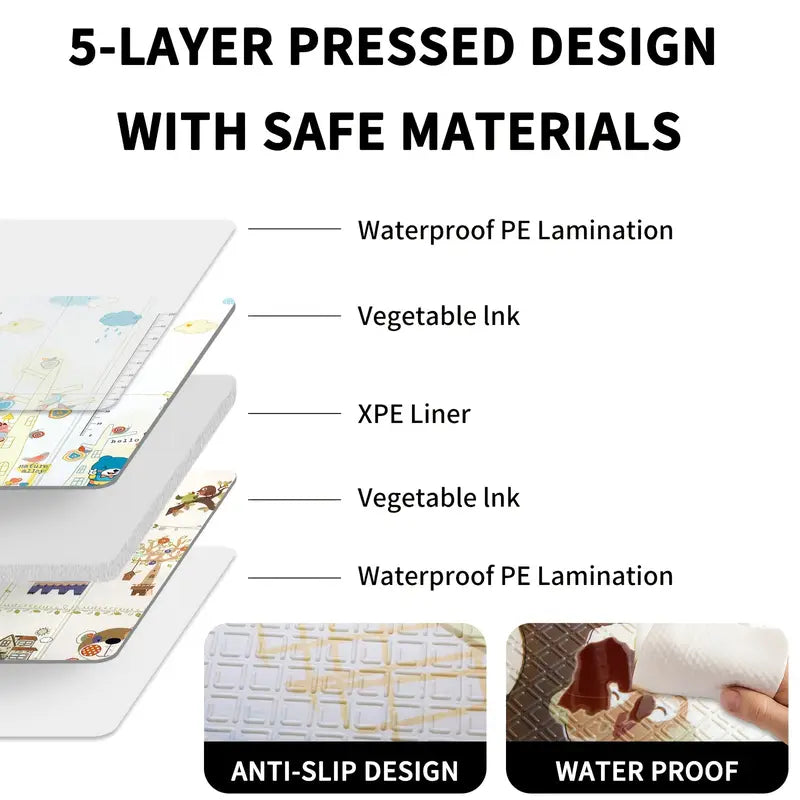 Килимче за игра Дръвче - Слонче - 180см х 160см