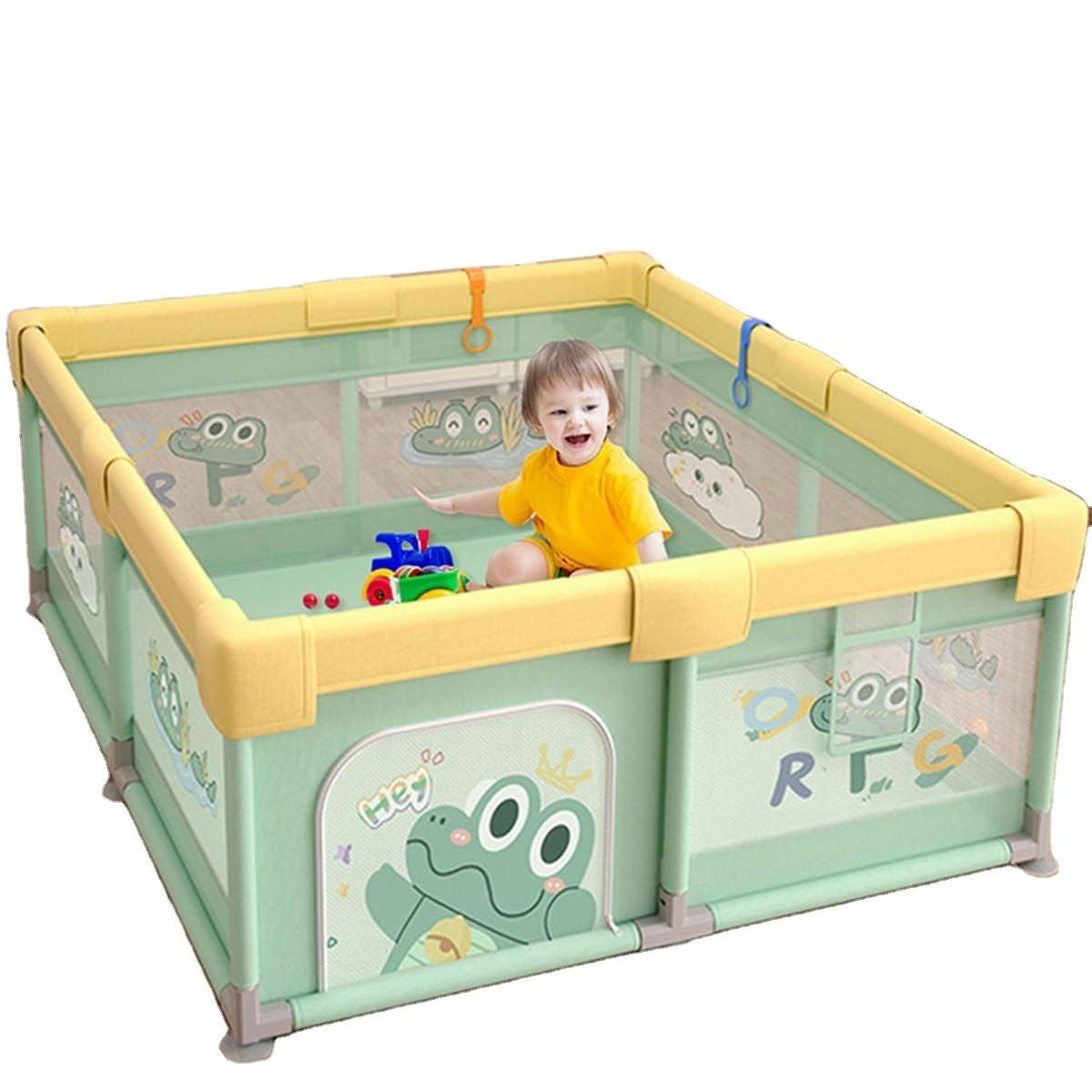 Детска ограда за игра с килимче – Крокодилче - 180×150 см