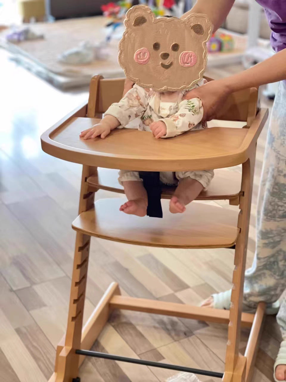 Дървен стол за хранене Дани