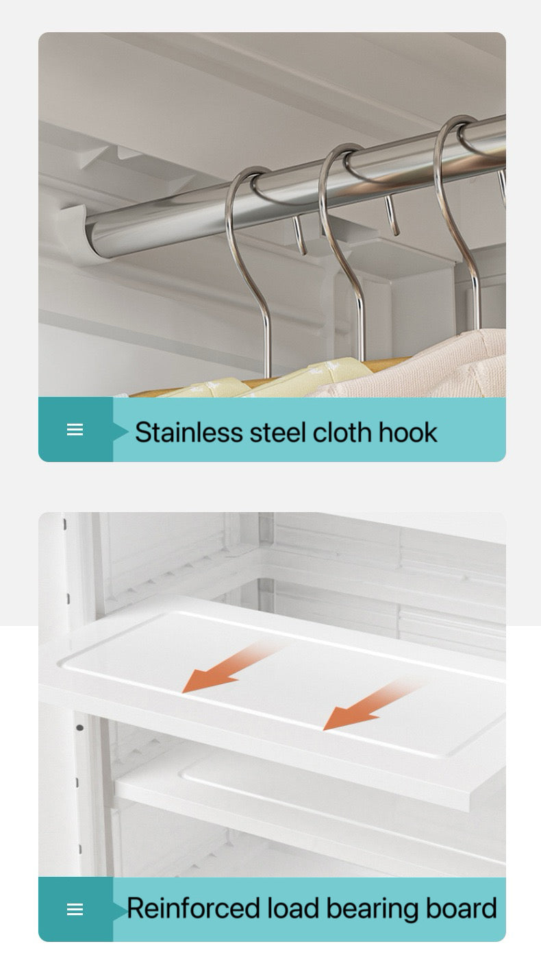 Детски гардероб с рисунки Лъвче - 70 × 40 × 137 см