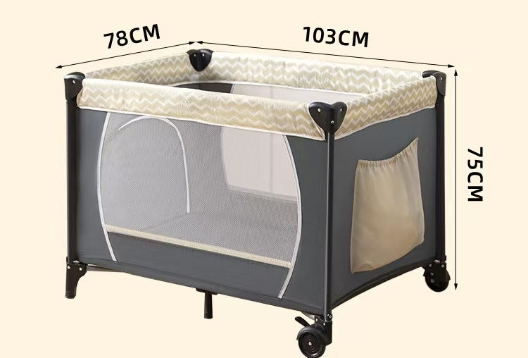 Преносимо бебешко легло с 2 нива