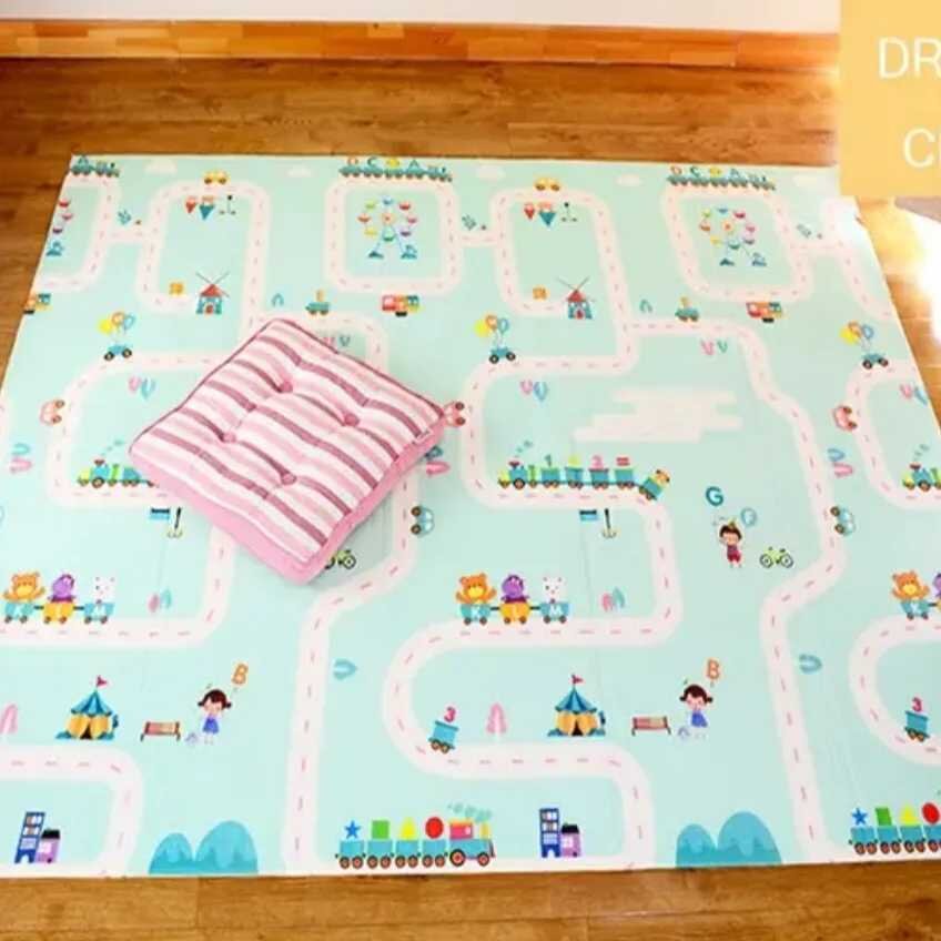 Килимче за игра Джунгла - Влакче - 180см х 120см х 1см