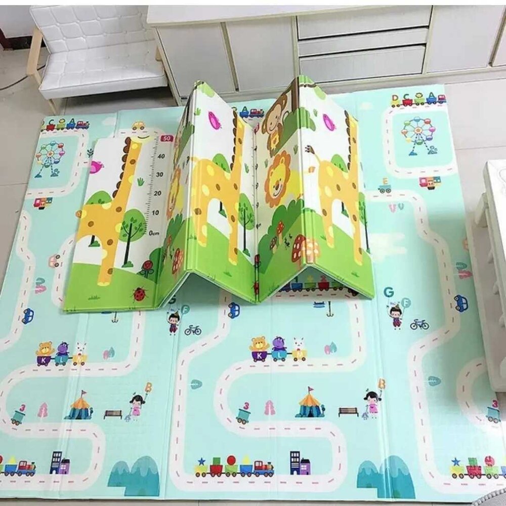 Килимче за игра Джунгла - Влакче - 180см х 120см х 1см