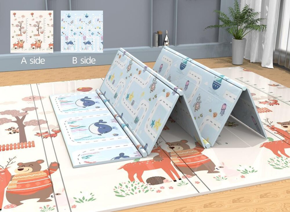 Килимче за игра Мече - Кит - 180см х 120см х 1см