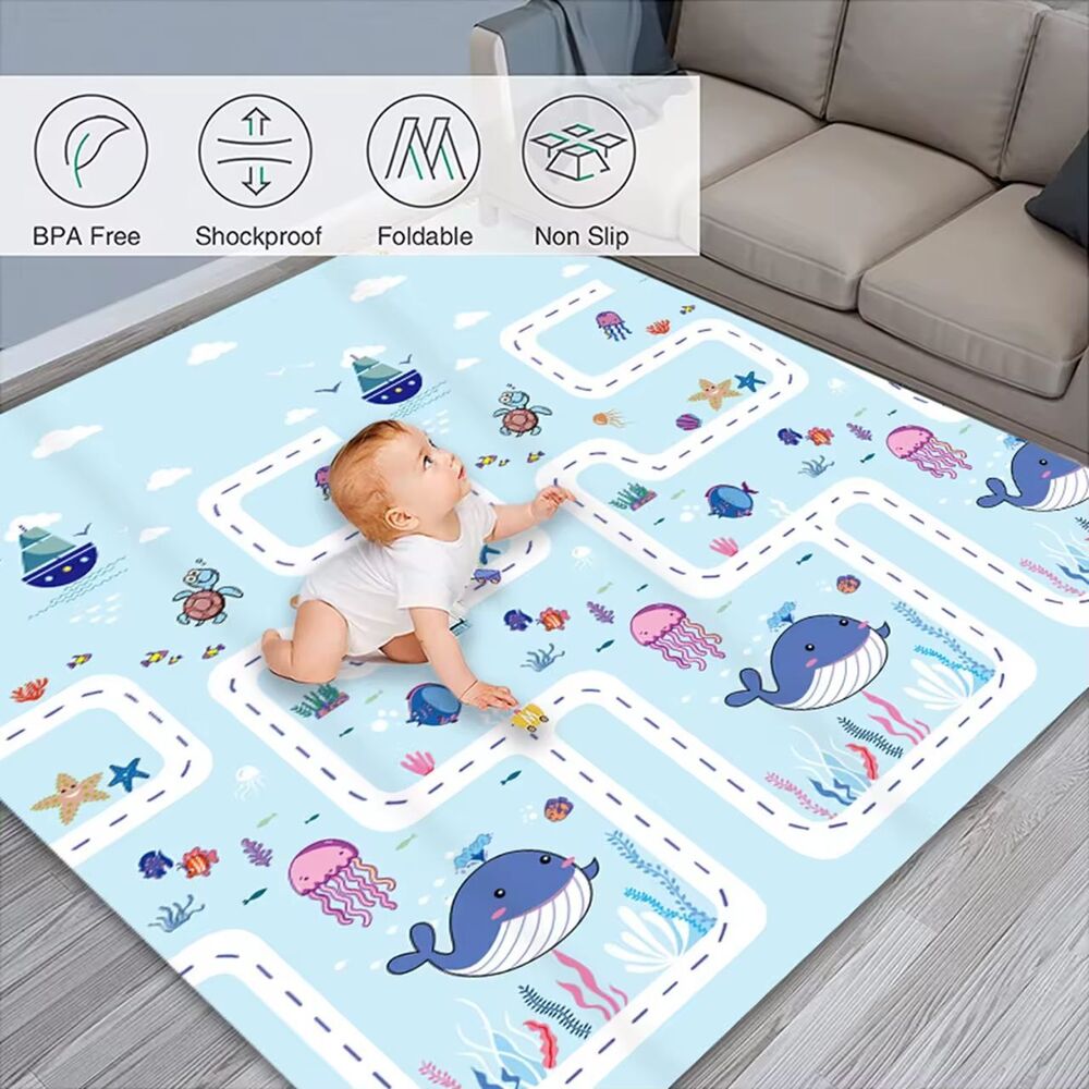 Килимче за игра Мече - Кит - 180см х 120см х 1см