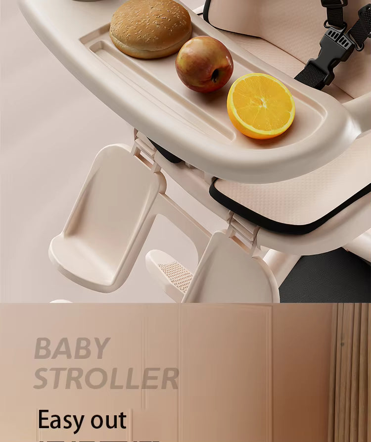 Многофункционална детска количка – Ултра лека и сгъваема - Зелен цвят