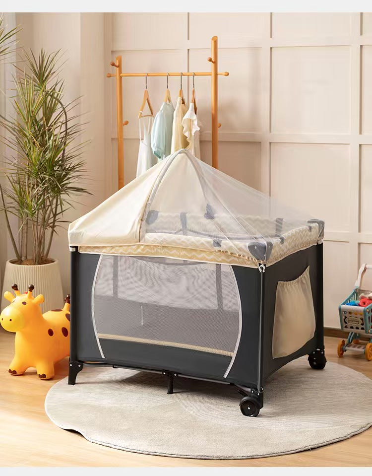 Преносимо бебешко легло с 2 нива