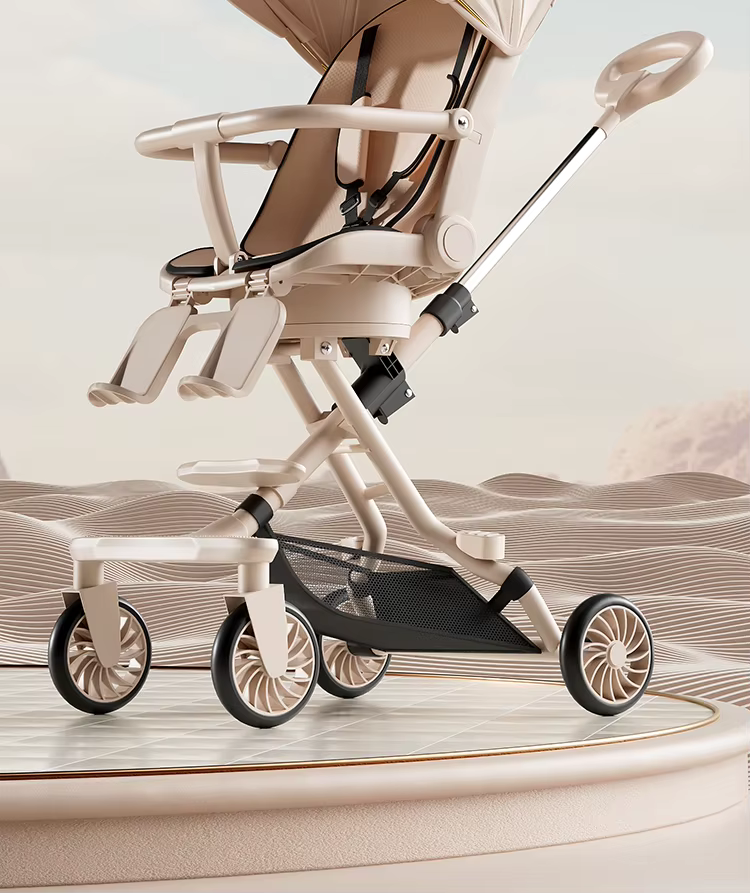 Многофункционална детска количка – Ултра лека и сгъваема - Зелен цвят