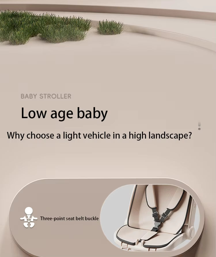 Многофункционална детска количка – Ултра лека и сгъваема - Зелен цвят