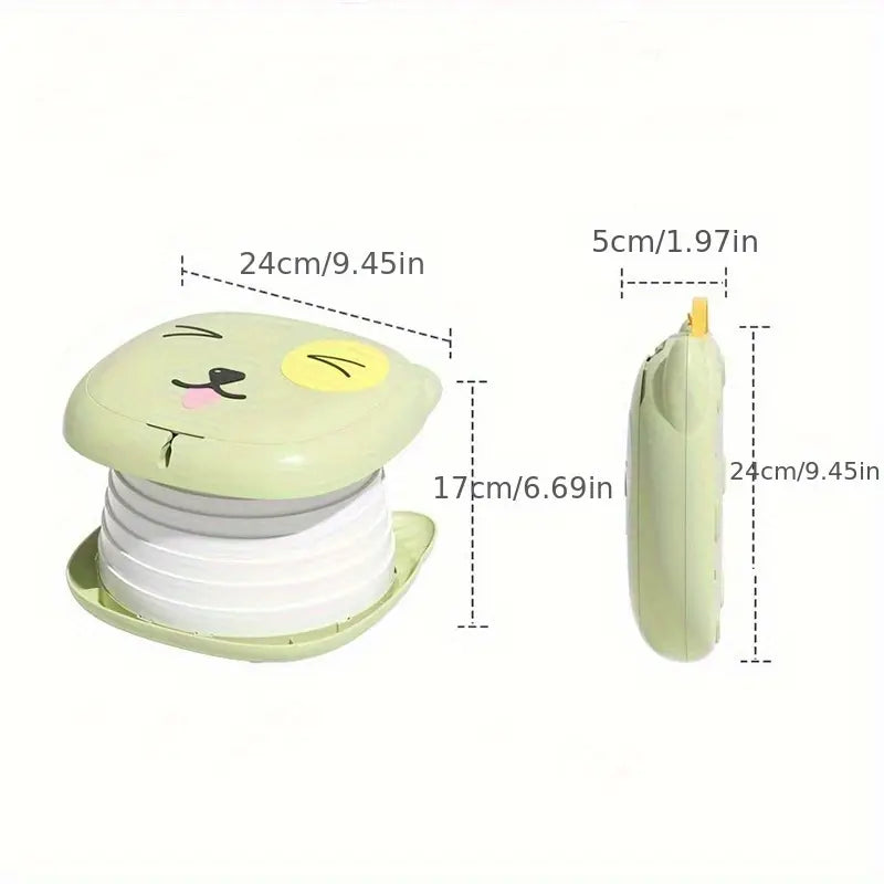 Сгъваемо преносимо детско гърне Кими - розов цвят