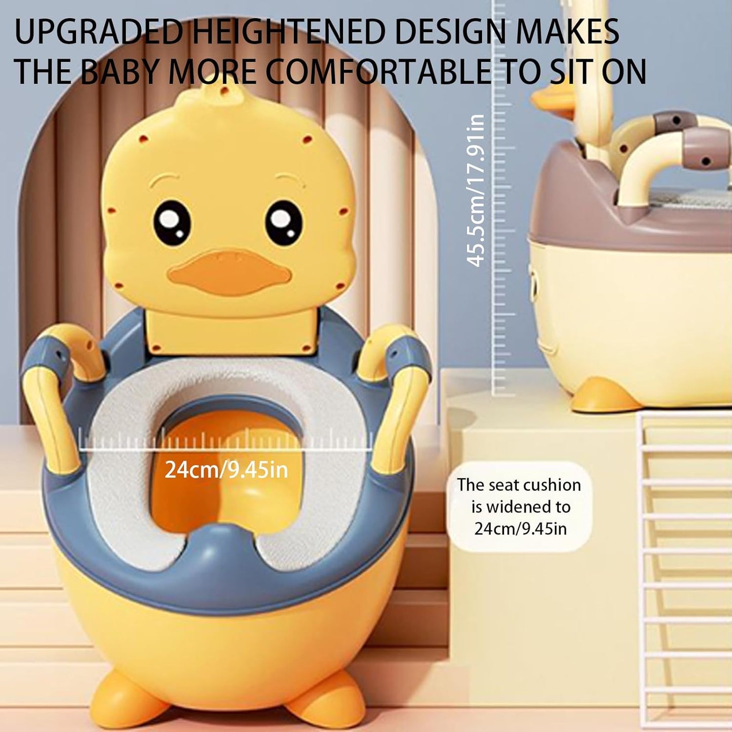 Бебешко гърне Патенце - розов цвят