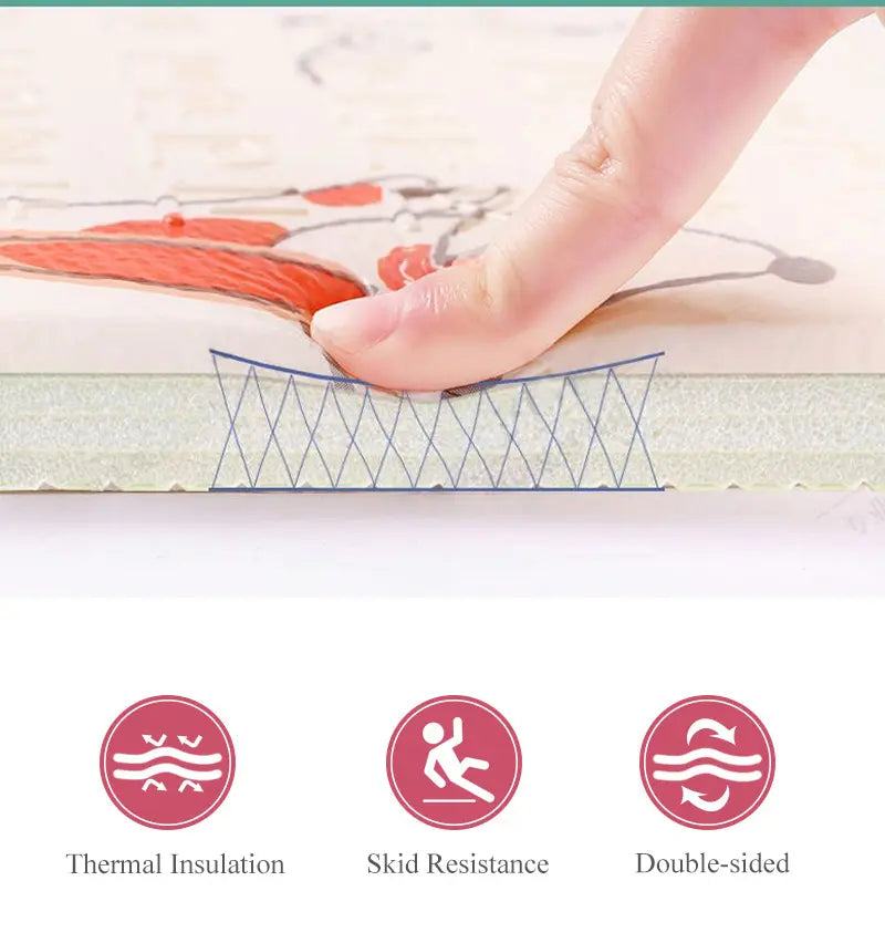 Килимче за игра Мече - Котка 180см х 120см х 1см