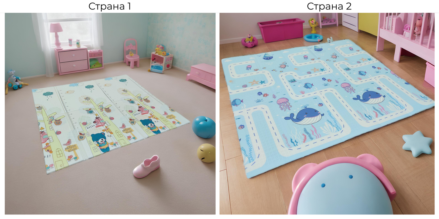 Килимче за игра Море - 180см х 160см