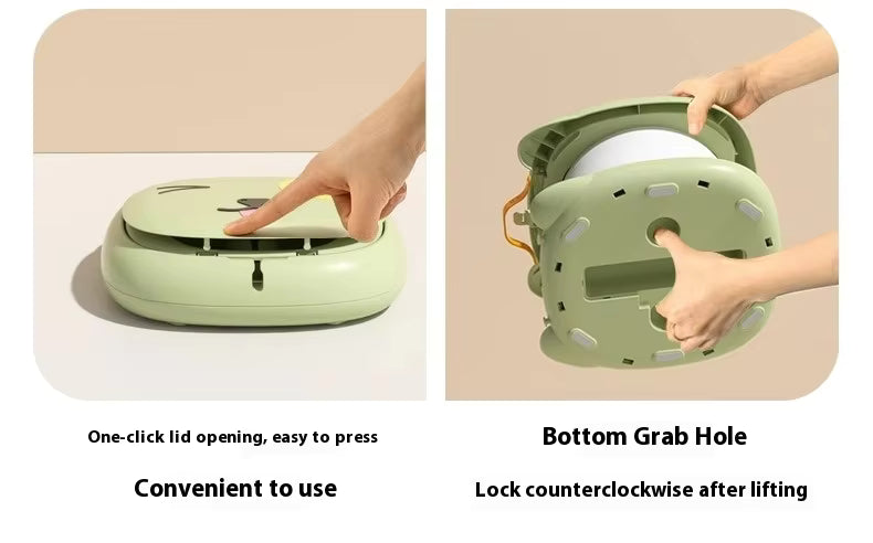 Сгъваемо преносимо детско гърне Кими - розов цвят