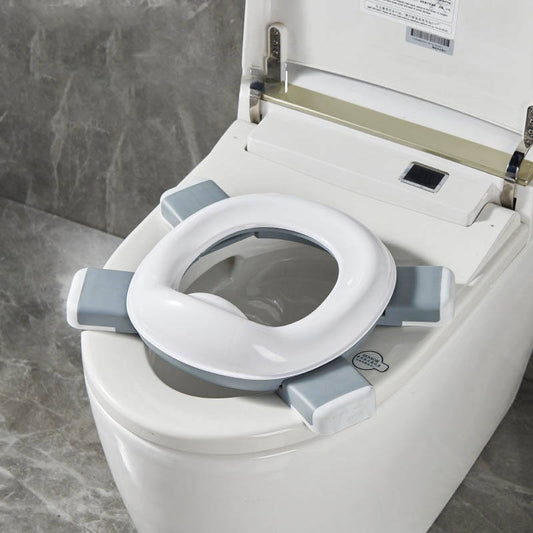 Мобилно детско гърне 2в1 – за дома и път - бял цвят