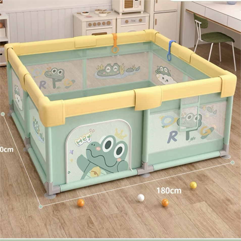 Детска ограда за игра с килимче – Крокодилче - 180×150 см