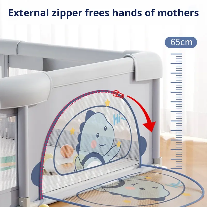 Бебешка ограда Дори с килимче - 180x200 см