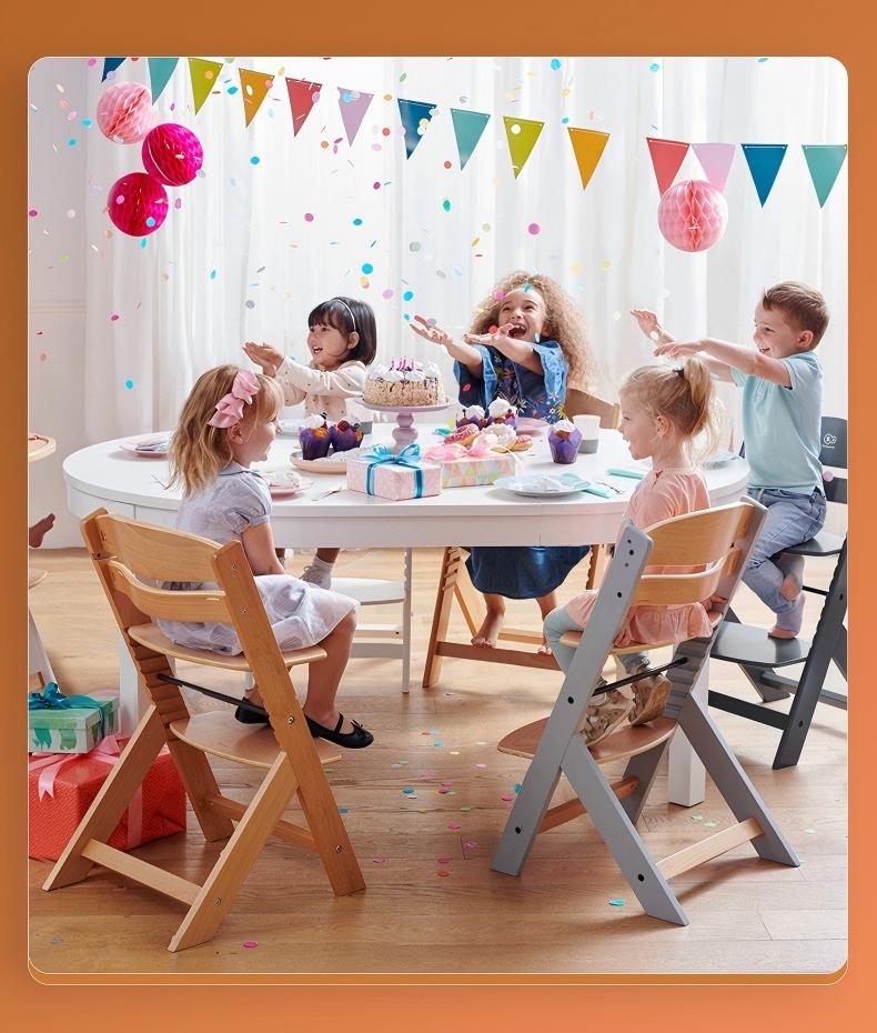 Дървен стол за хранене Дани