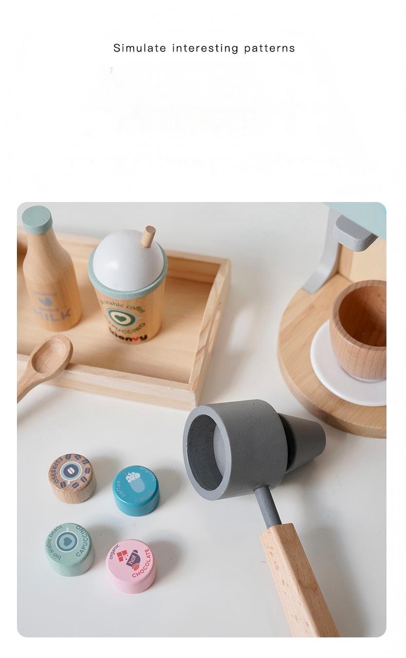 Дървена детска кафе машина – Espresso Pretend Play Toy