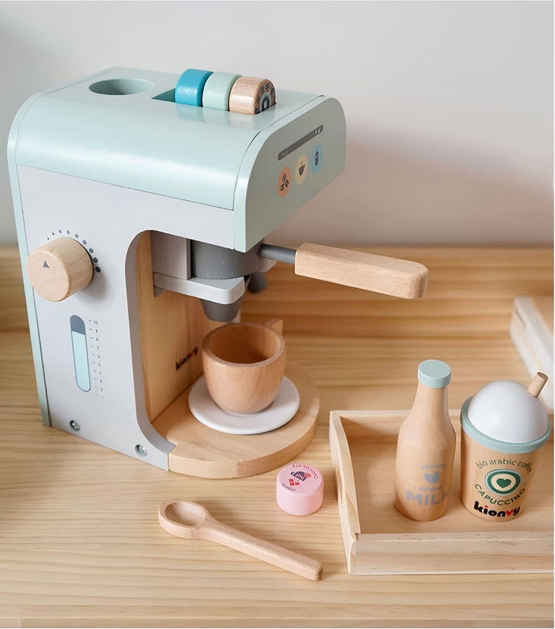 Дървена детска кафе машина – Espresso Pretend Play Toy
