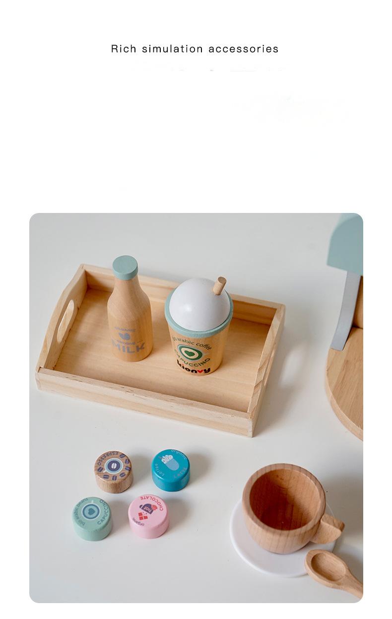 Дървена детска кафе машина – Espresso Pretend Play Toy