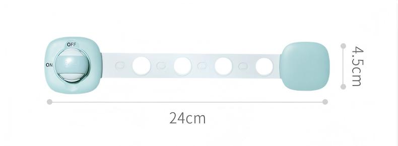 Предпазен заключващ механизъм за шкафове и уреди - бял цвят