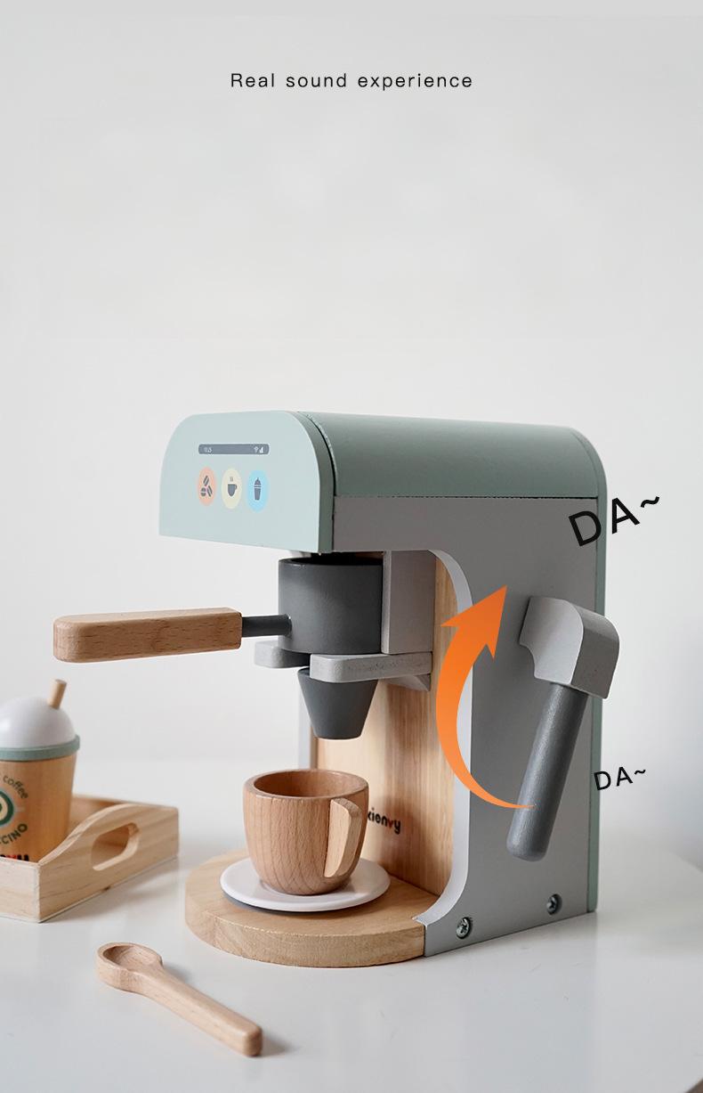Дървена детска кафе машина – Espresso Pretend Play Toy