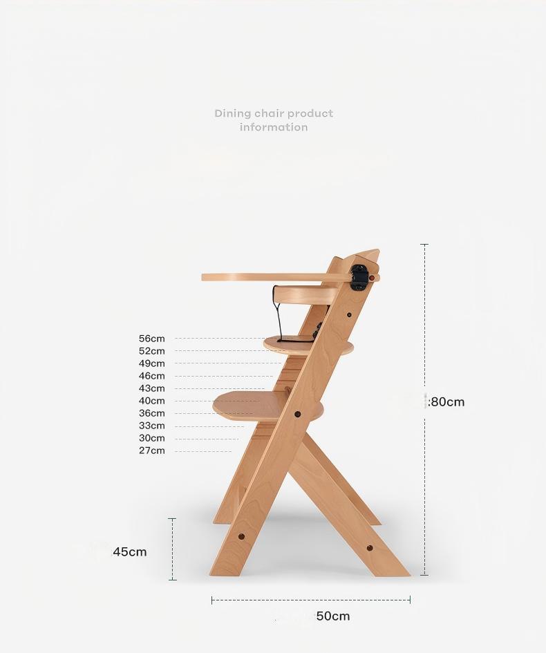 Дървен стол за хранене Дани