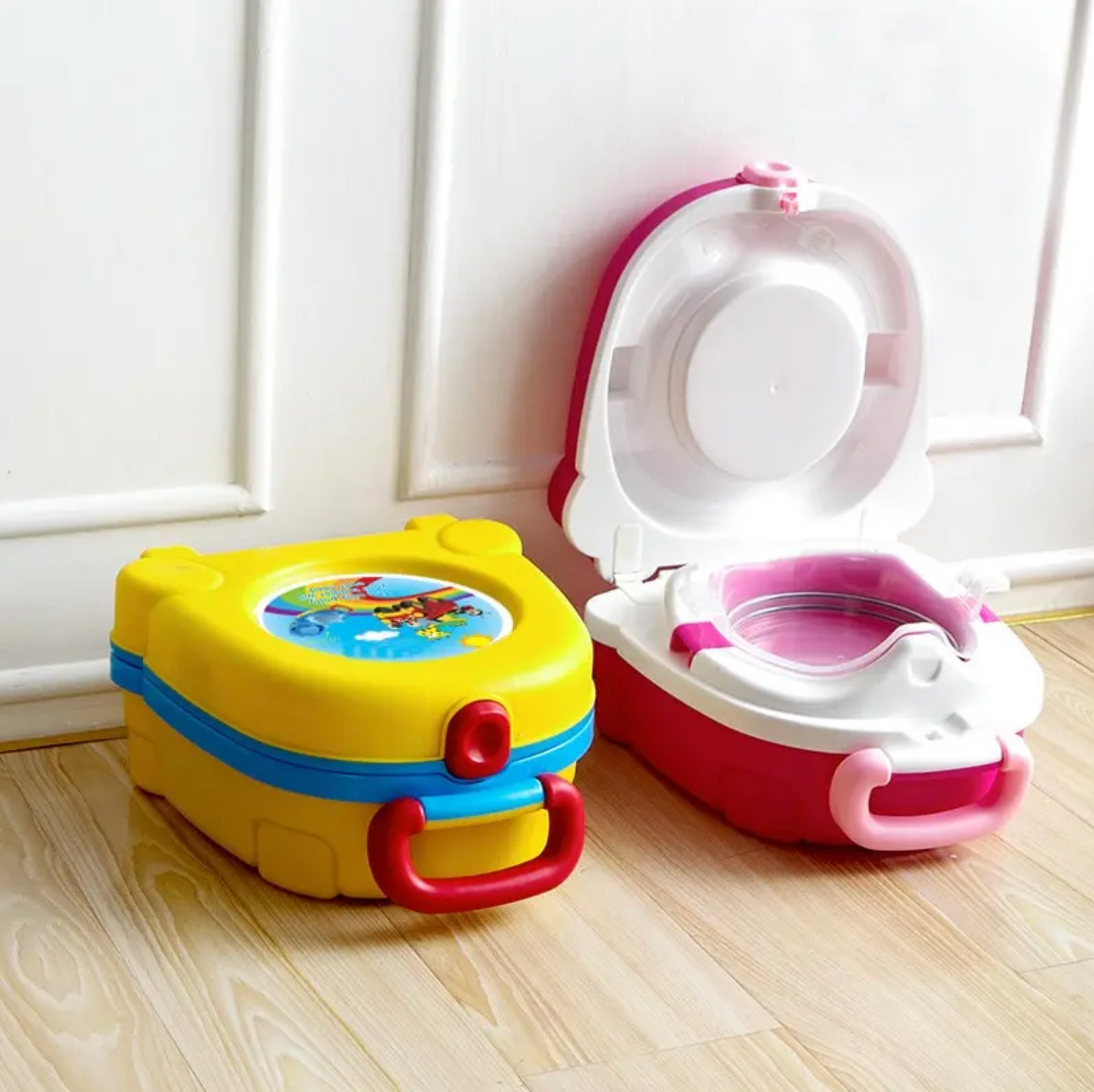 Преносимо детско гърне - жълт цвят