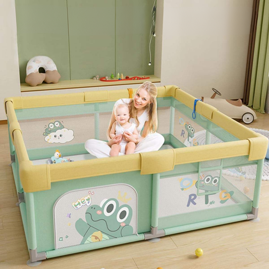 Детска ограда за игра с килимче – Крокодилче - 180×150 см