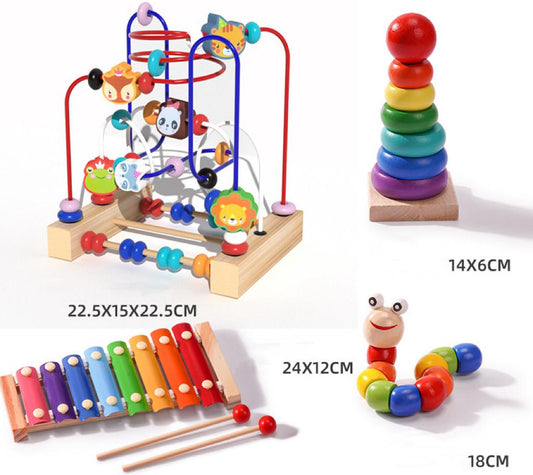 Монтесори дървен комплект Ели – музика, моторика и игра със смисъл