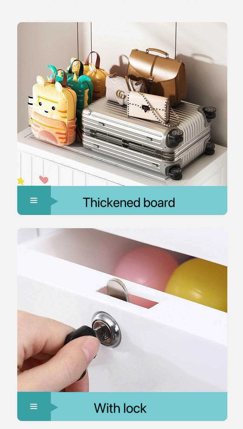 Детски гардероб с рисунки Лъвче - 70 × 40 × 137 см