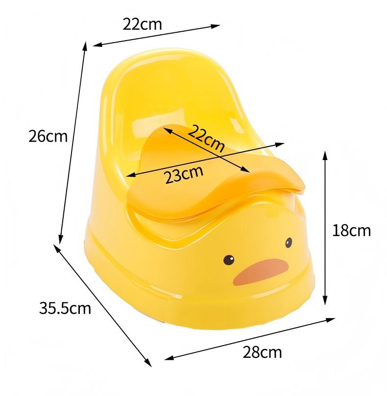 2в1 Гърне + Столче - Пате - жълт цвят