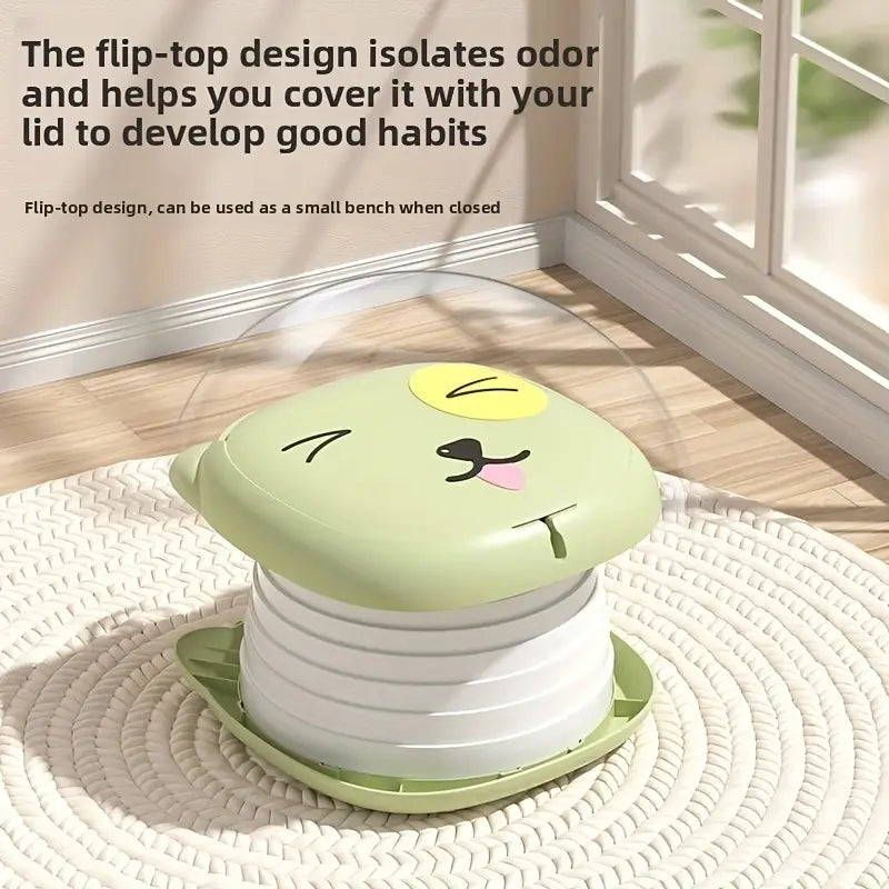 Сгъваемо преносимо детско гърне Кими - розов цвят