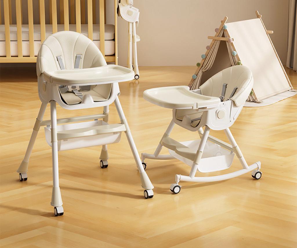 Мултифункционално столче за хранене 6 в 1 – цвят бежов