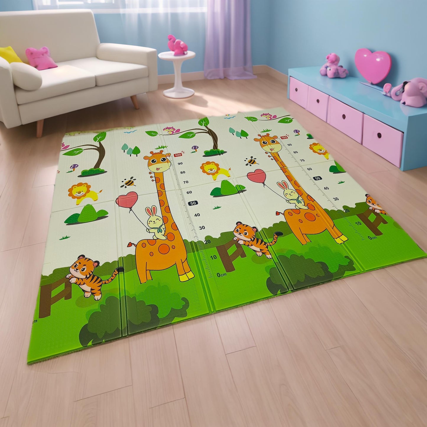 Килимче за игра Жираф - Влакче - 180см х 120см