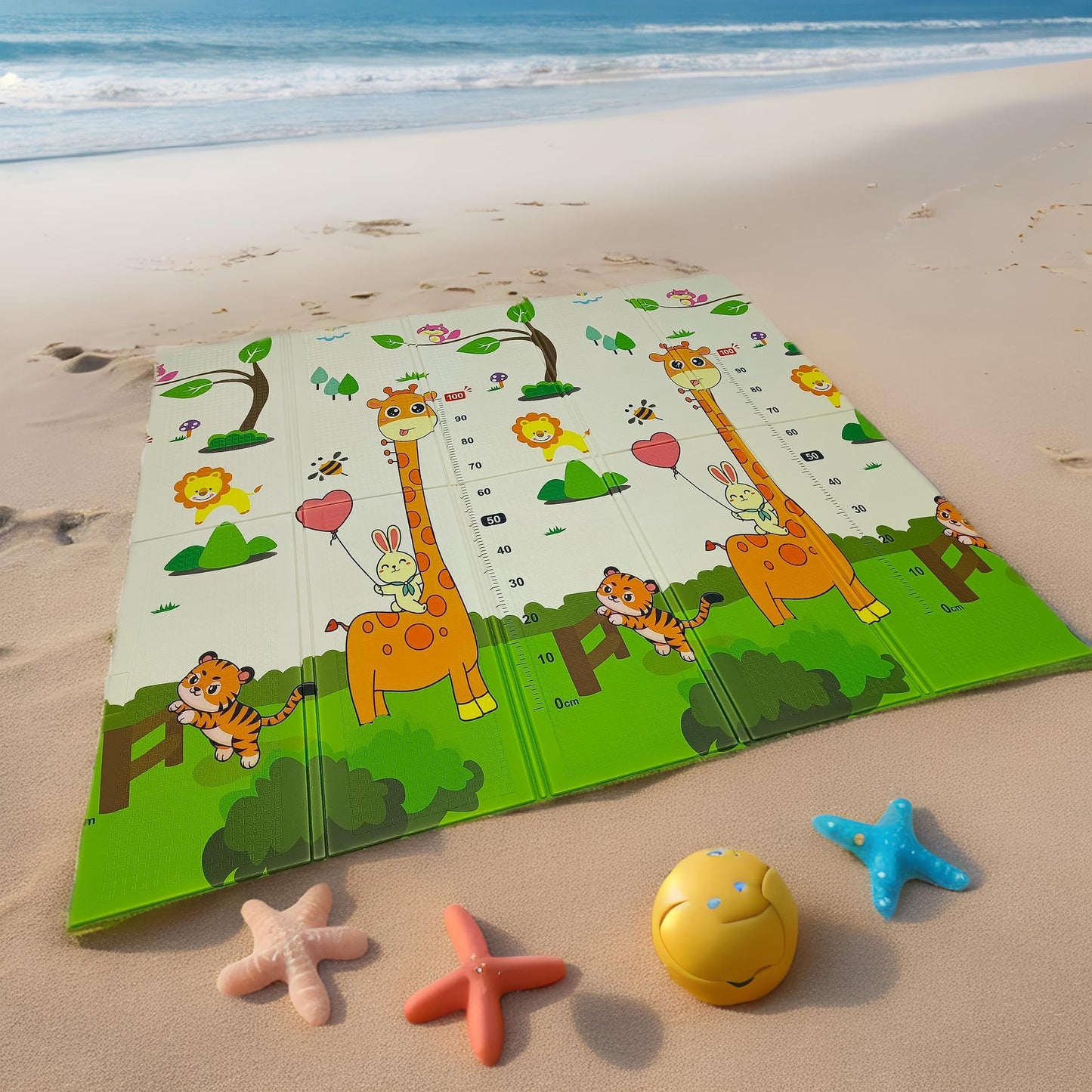 Килимче за игра Жираф - Влакче - 180см х 120см