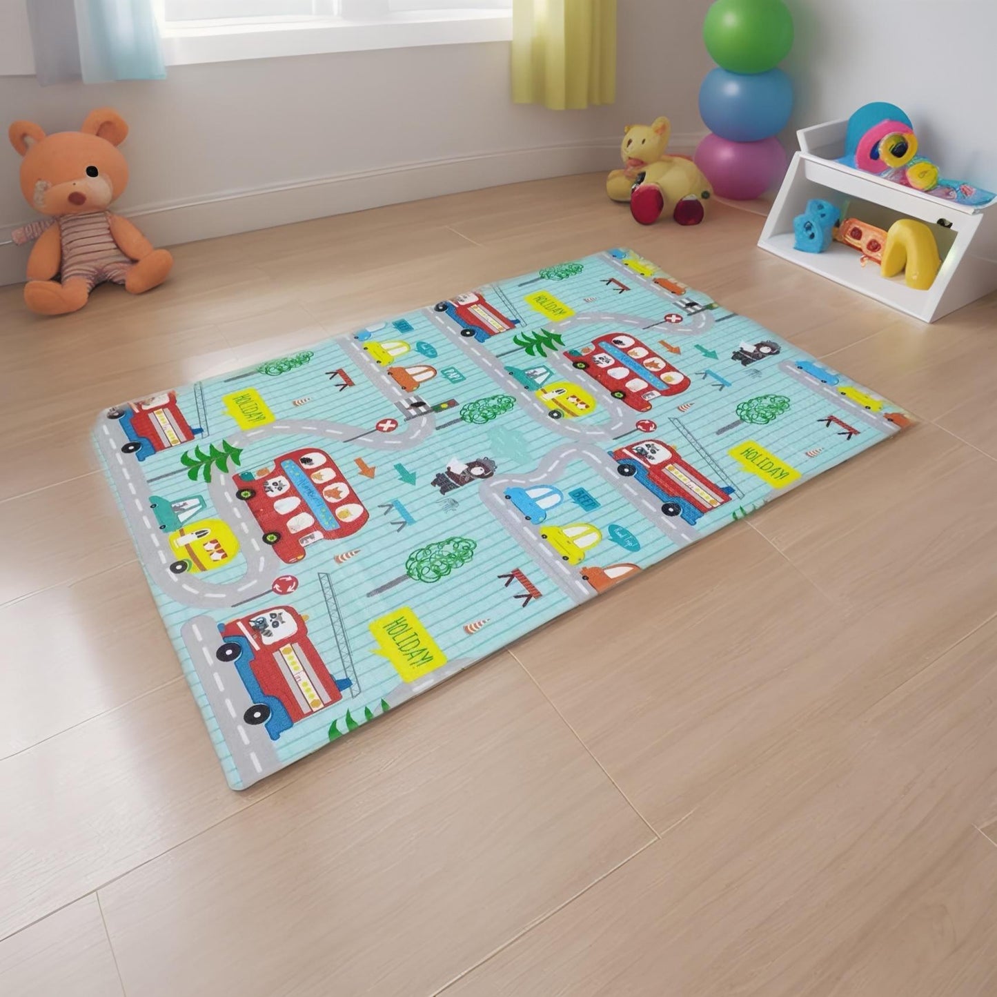 Килимче за игра Жираф - Влакче - 180см х 120см