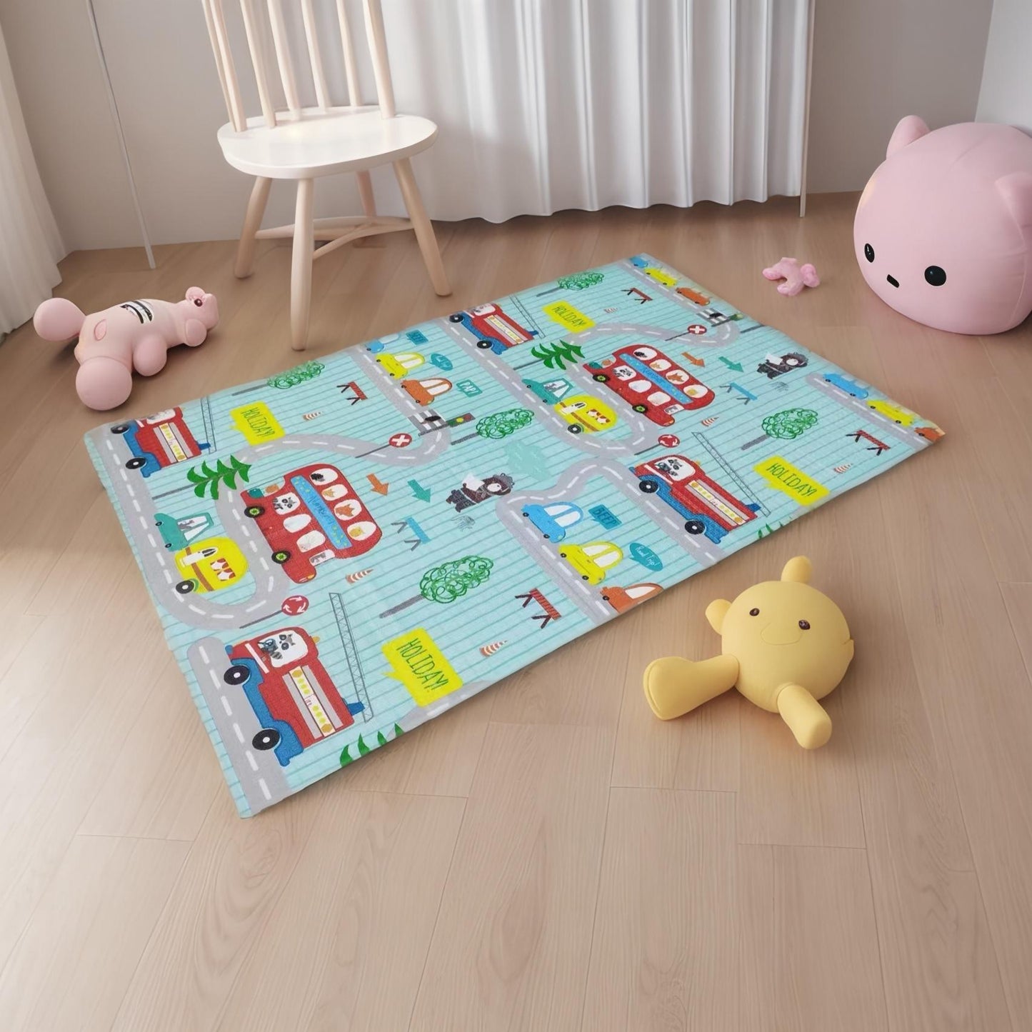 Килимче за игра Жираф - Влакче - 180см х 120см